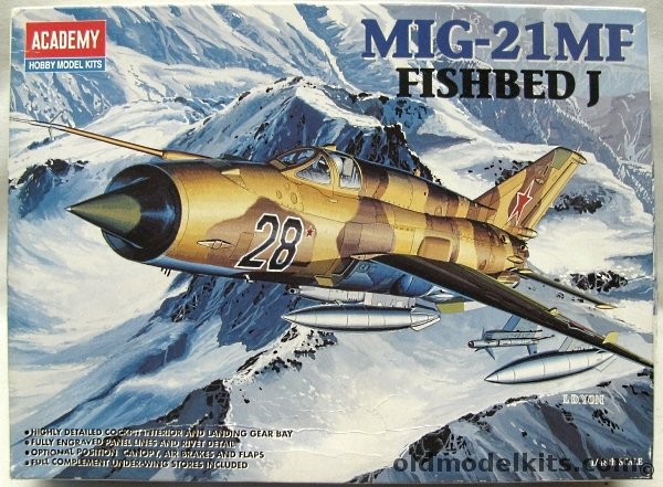 Academy 1/48 Mig-21MF 'Fishbed J' - Hungary / India / USSR, 2171 plastic model kit